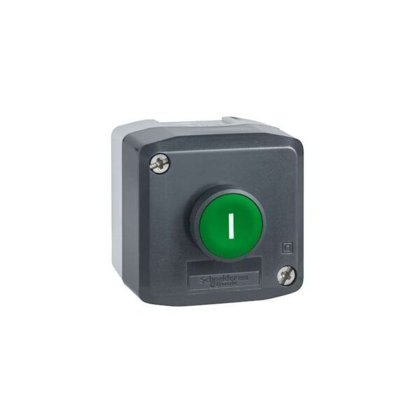 Harmony XAL - boite 1 bouton poussoir affleurant vert